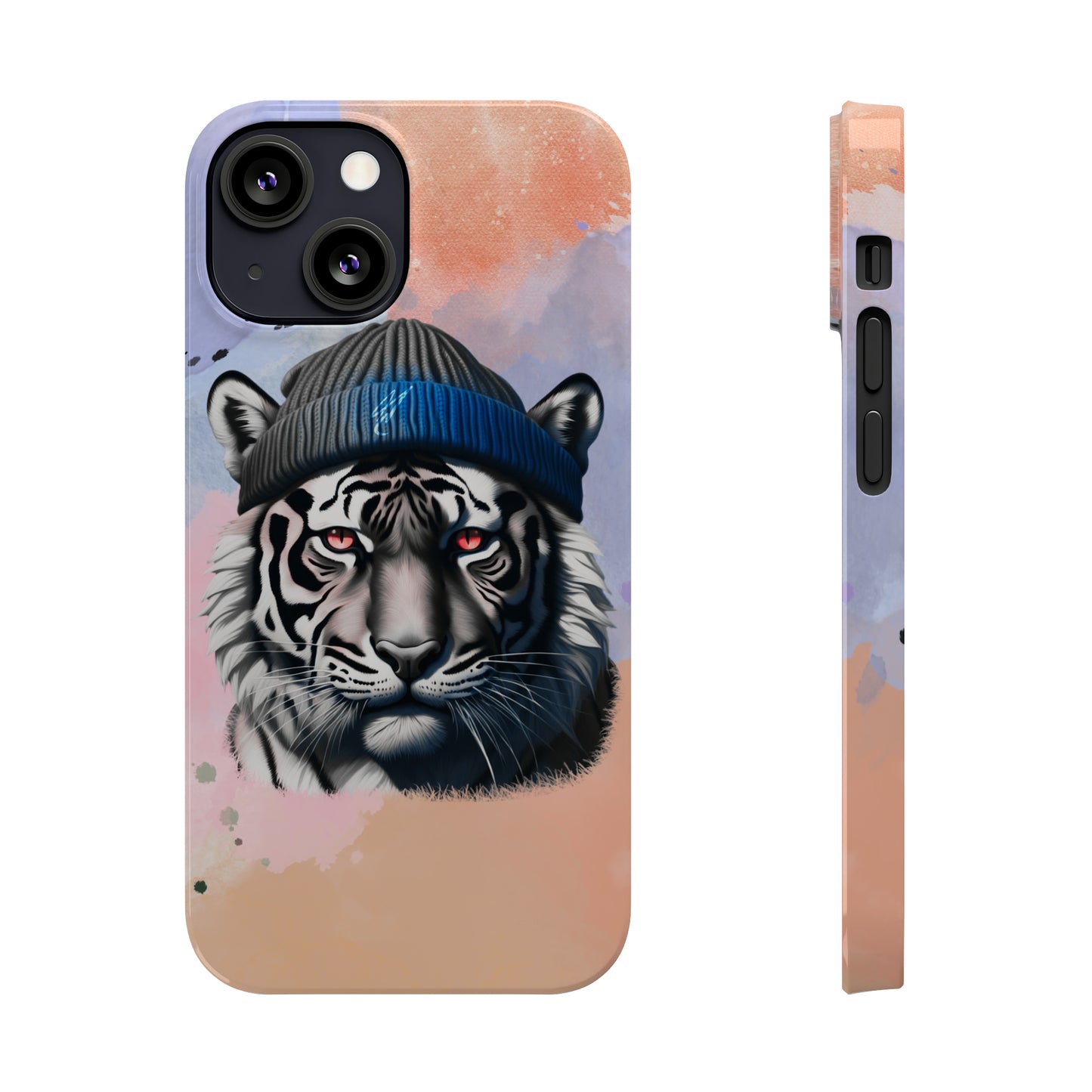 Watercolor Tiger Slim Phone Case