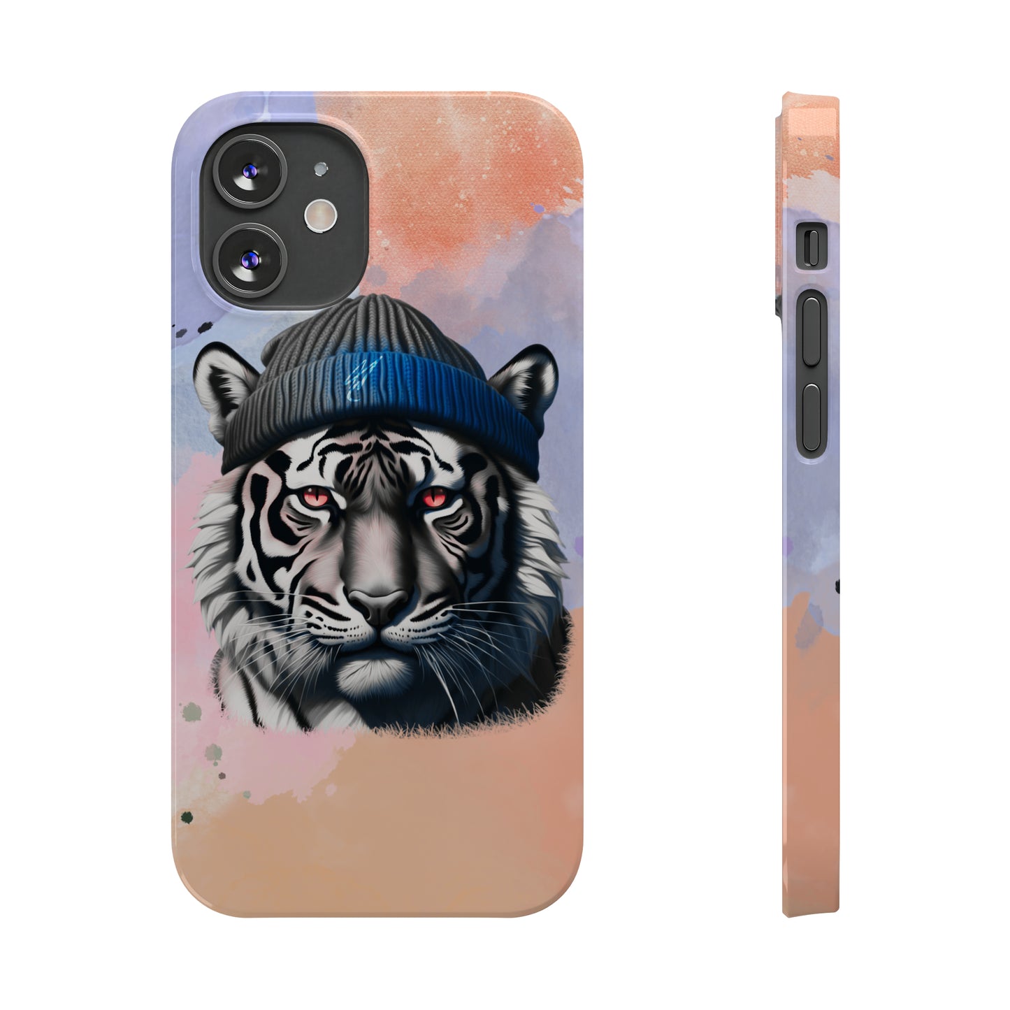 Watercolor Tiger Slim Phone Case