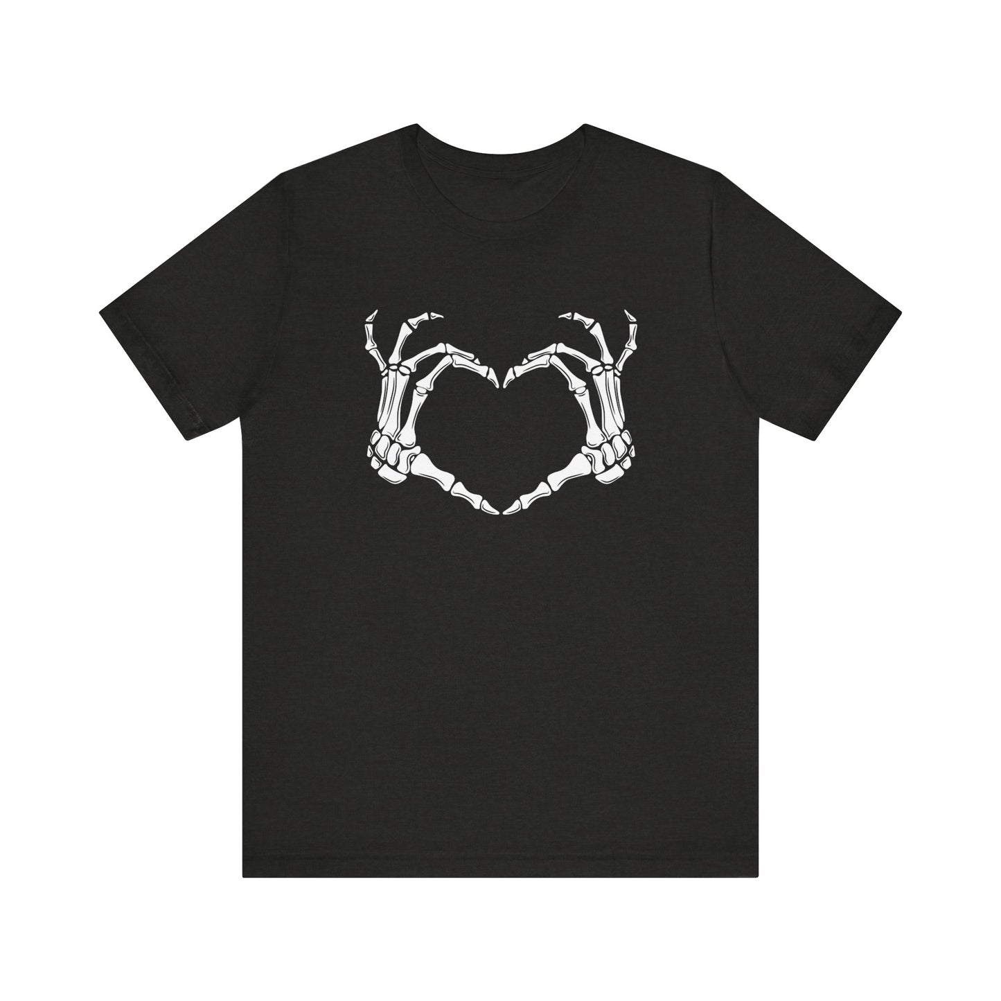 Skeleton Hands Heart Short Sleeve Tee