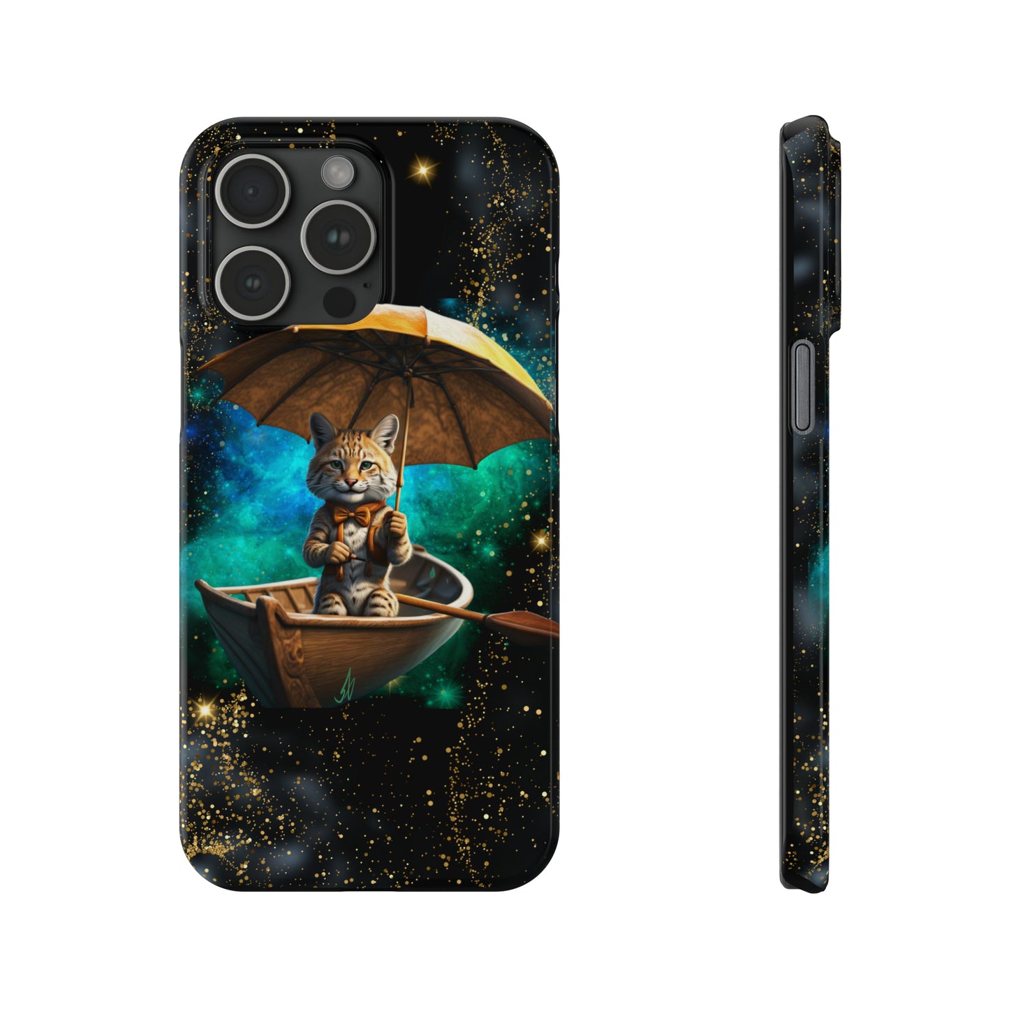 Galactic Bobcat Slim Phone Case