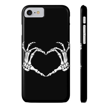 Skeleton Hands Heart Slim Phone Case