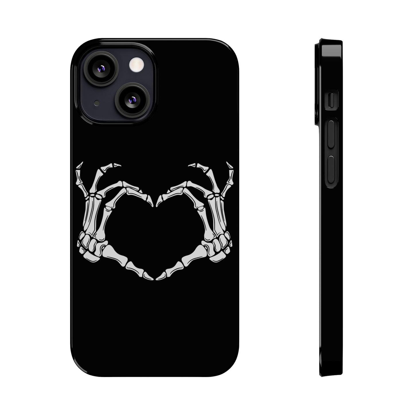 Skeleton Hands Heart Slim Phone Case