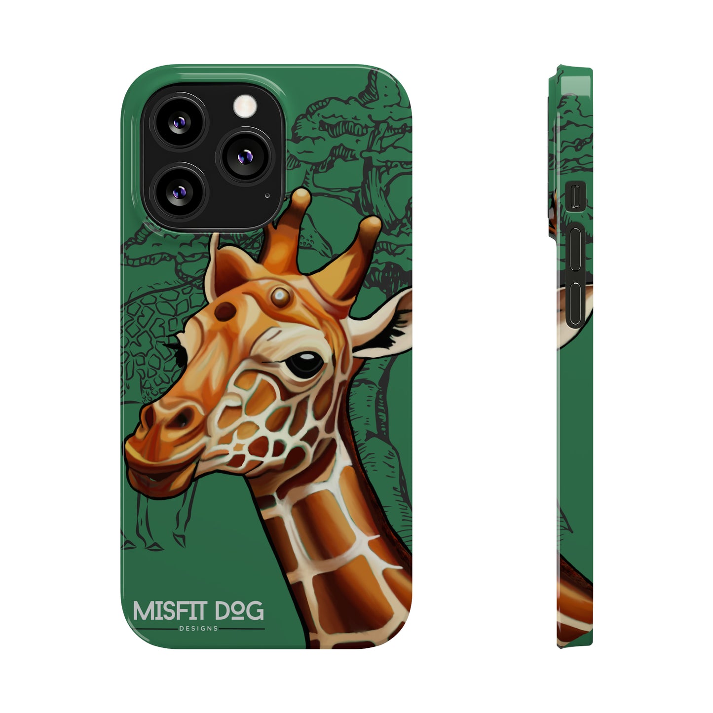 Giraffe Art Slim Phone Cases