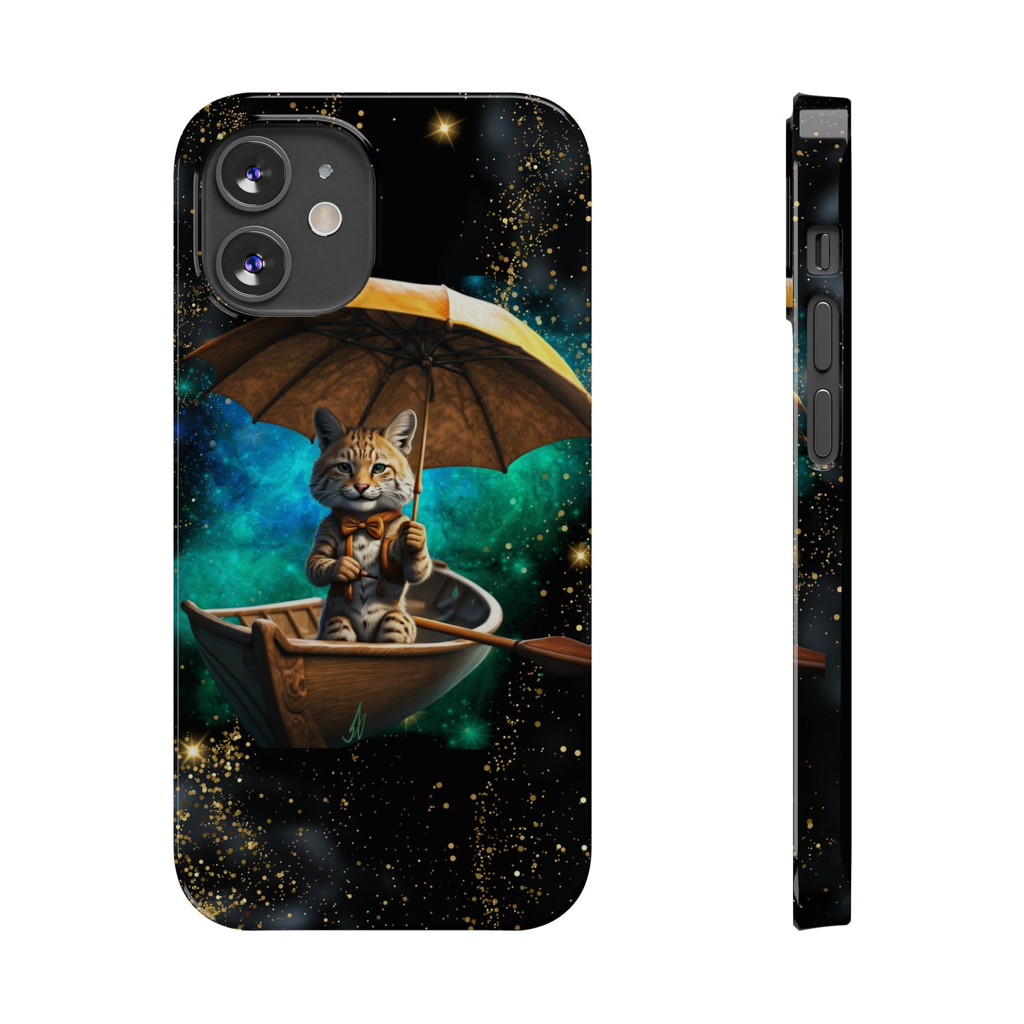 Galactic Bobcat Slim Phone Case