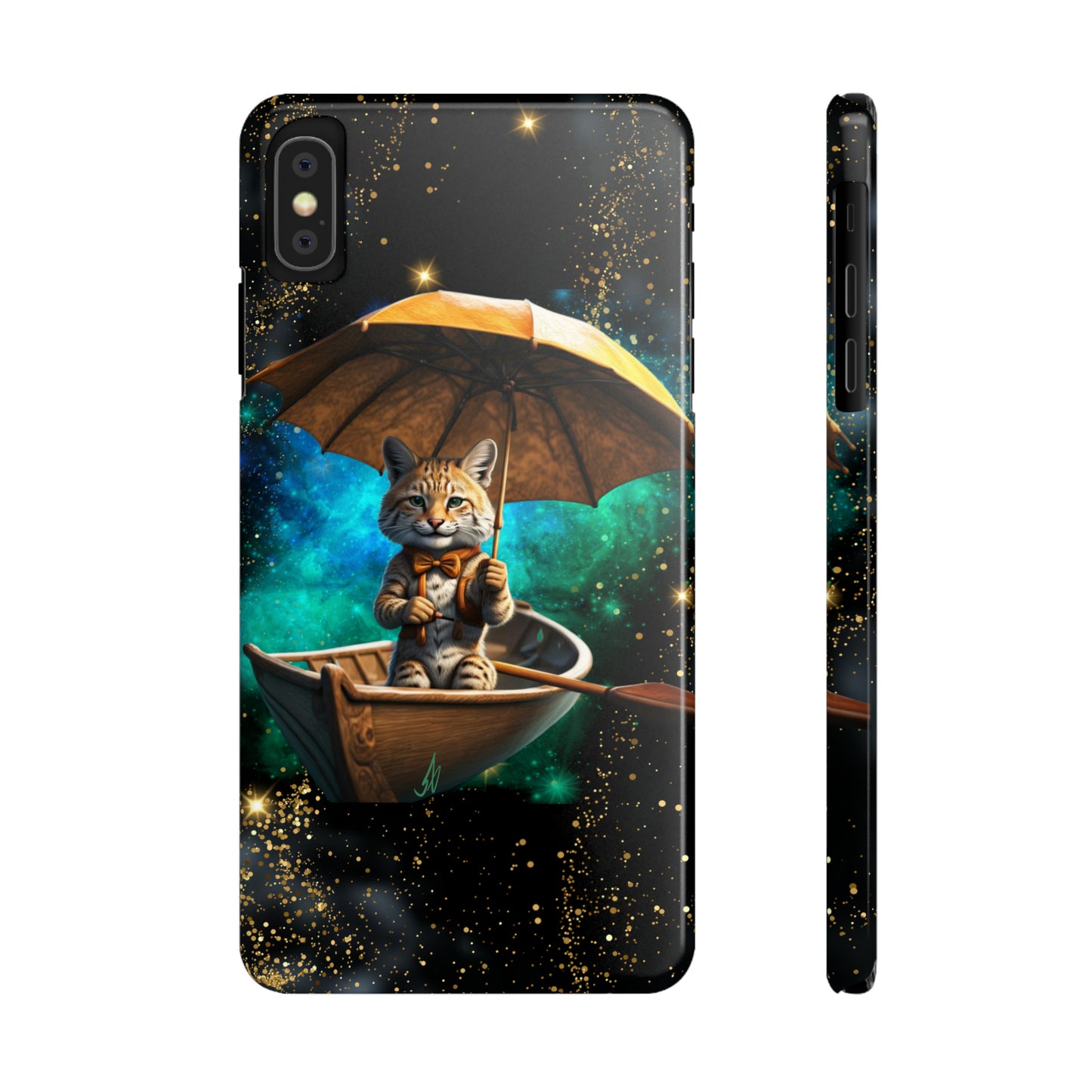 Galactic Bobcat Slim Phone Case