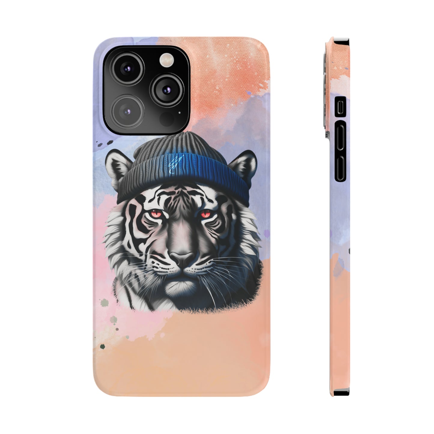 Watercolor Tiger Slim Phone Case