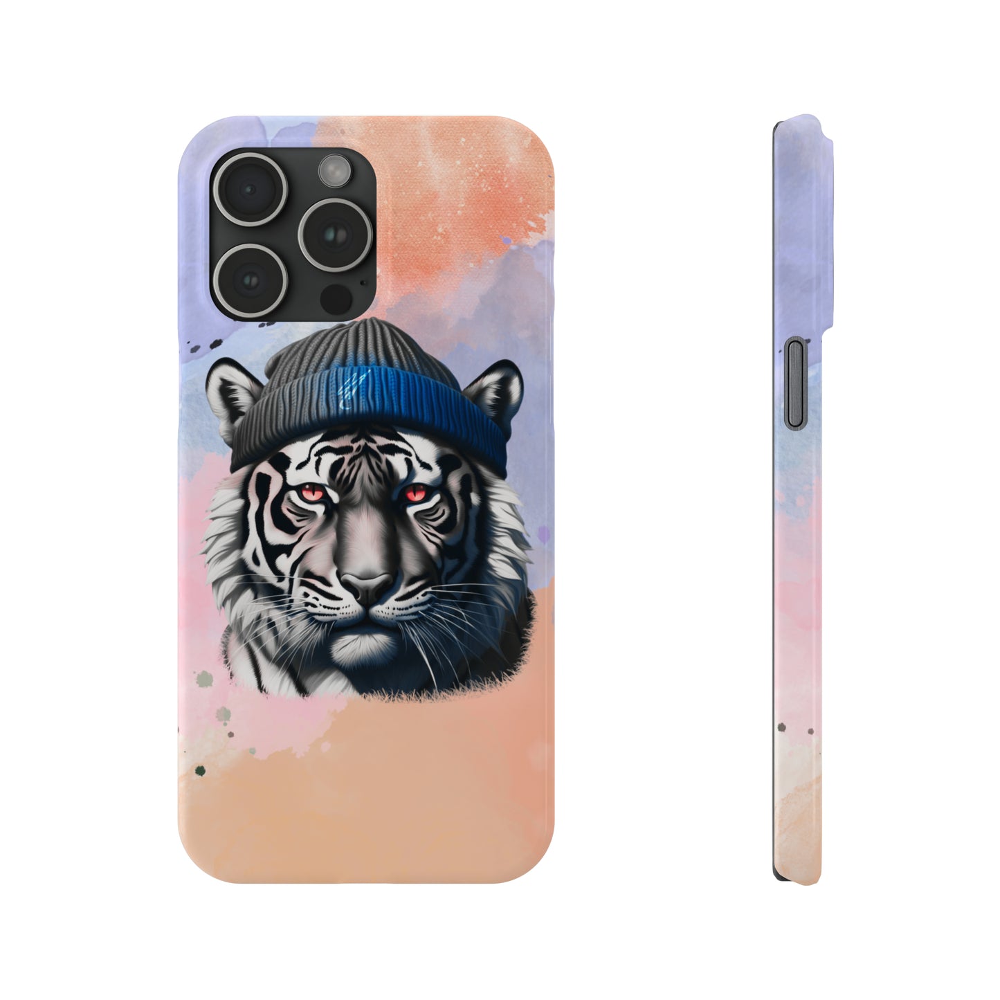 Watercolor Tiger Slim Phone Case