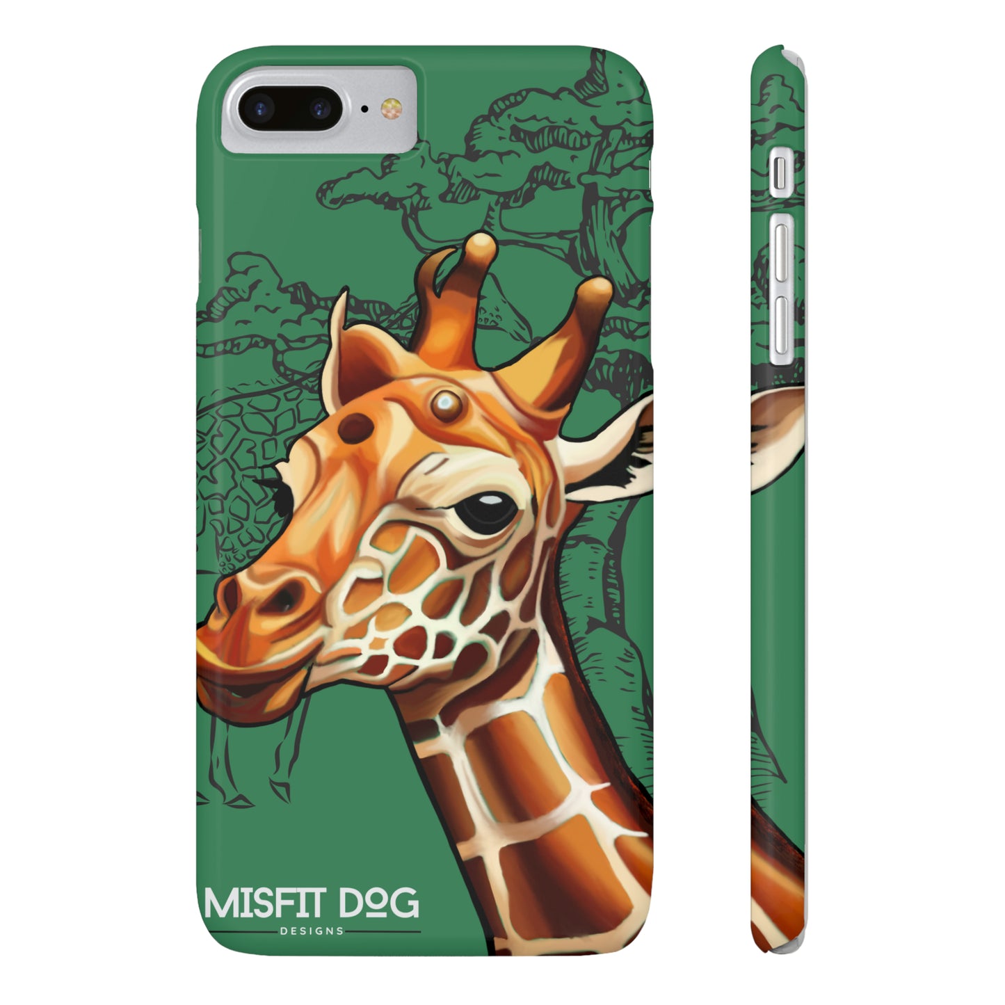 Giraffe Art Slim Phone Cases