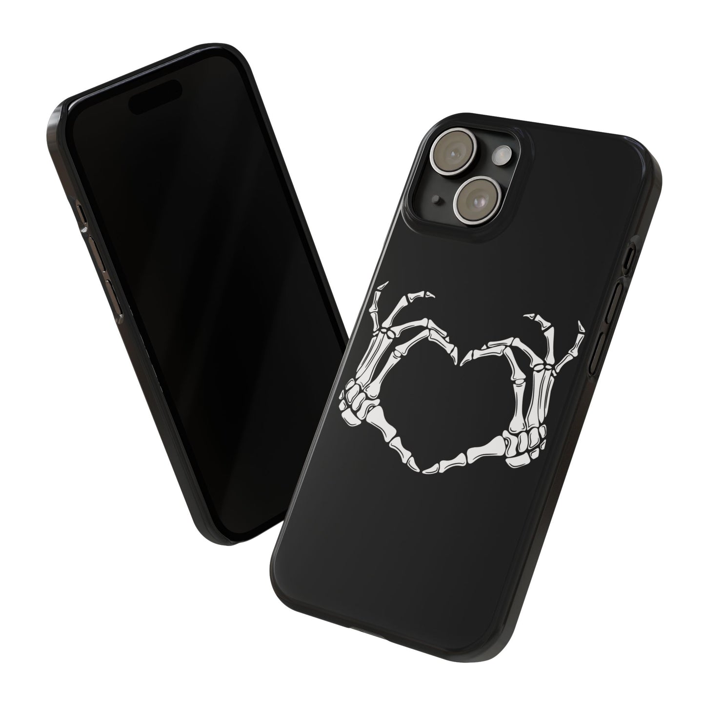 Skeleton Hands Heart Slim Phone Case