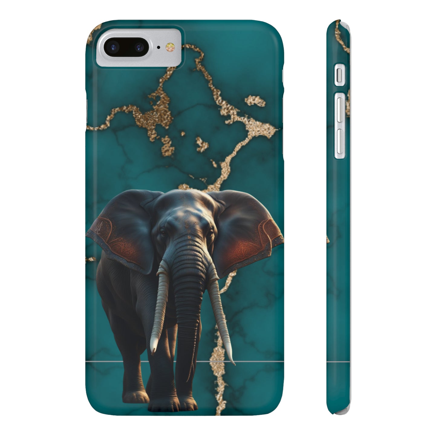 Marble Elephant Slim Phone Case