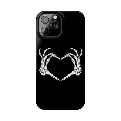 Skeleton Hands Heart Slim Phone Case