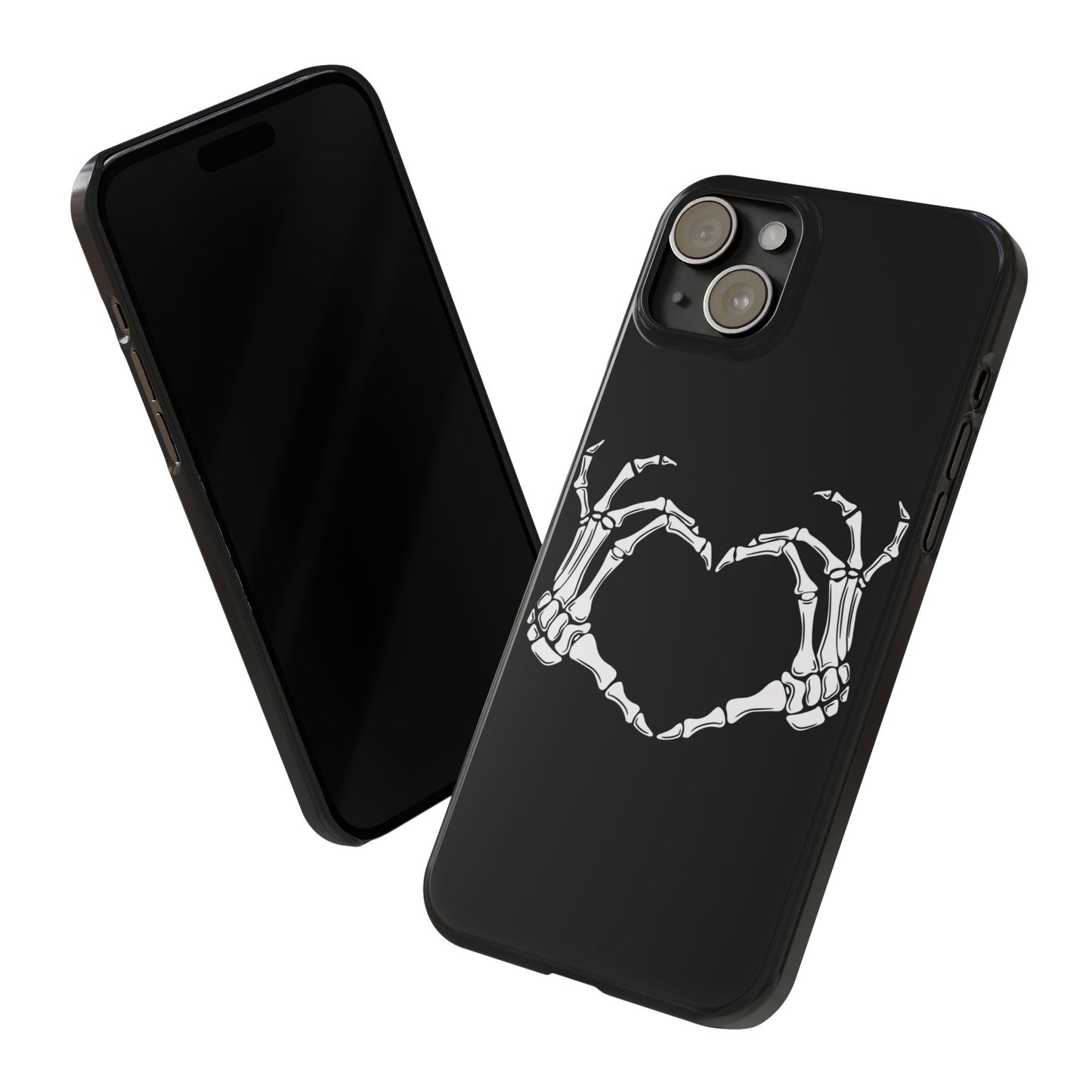 Skeleton Hands Heart Slim Phone Case