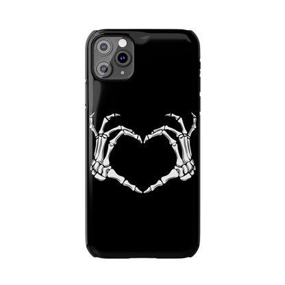 Skeleton Hands Heart Slim Phone Case