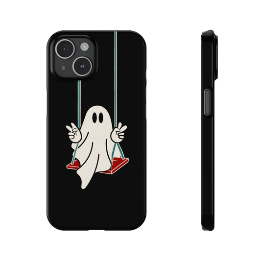 Swinging Ghost Slim Phone Case