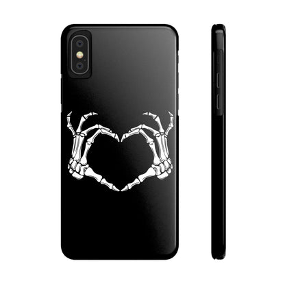 Skeleton Hands Heart Slim Phone Case