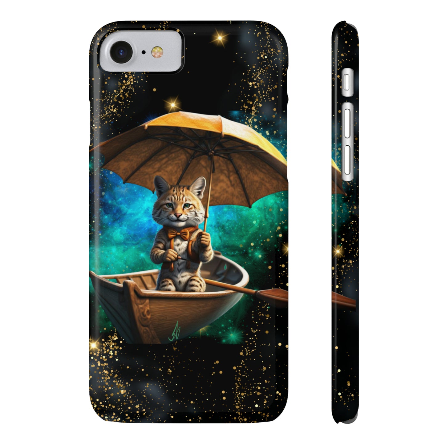 Galactic Bobcat Slim Phone Case