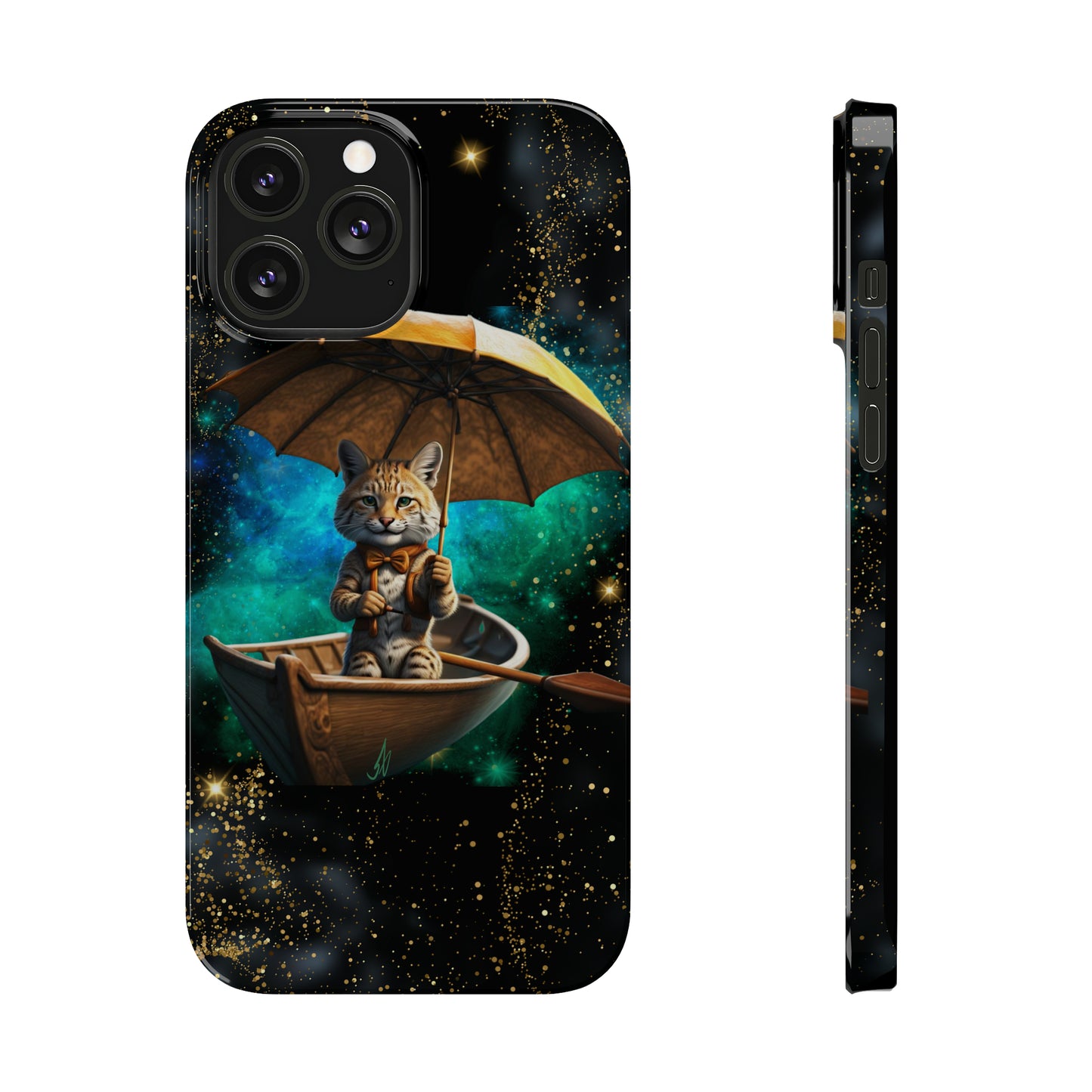 Galactic Bobcat Slim Phone Case