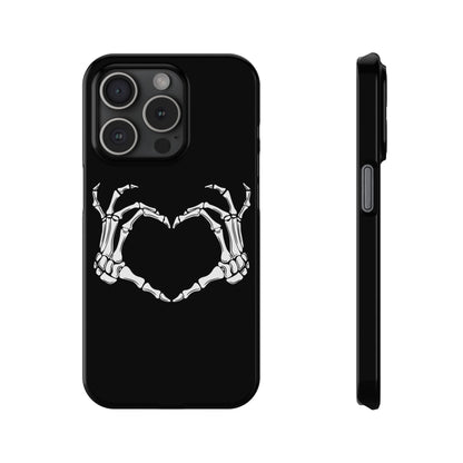 Skeleton Hands Heart Slim Phone Case