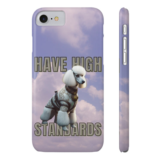 Standard Poodle Slim Phone Case