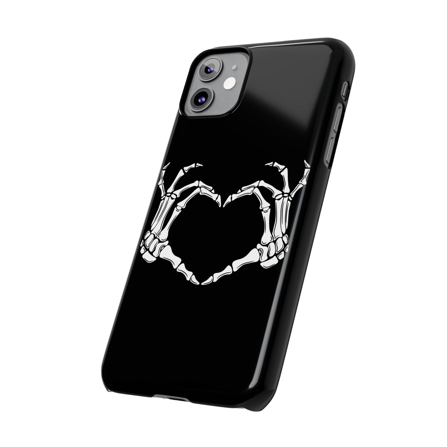 Skeleton Hands Heart Slim Phone Case