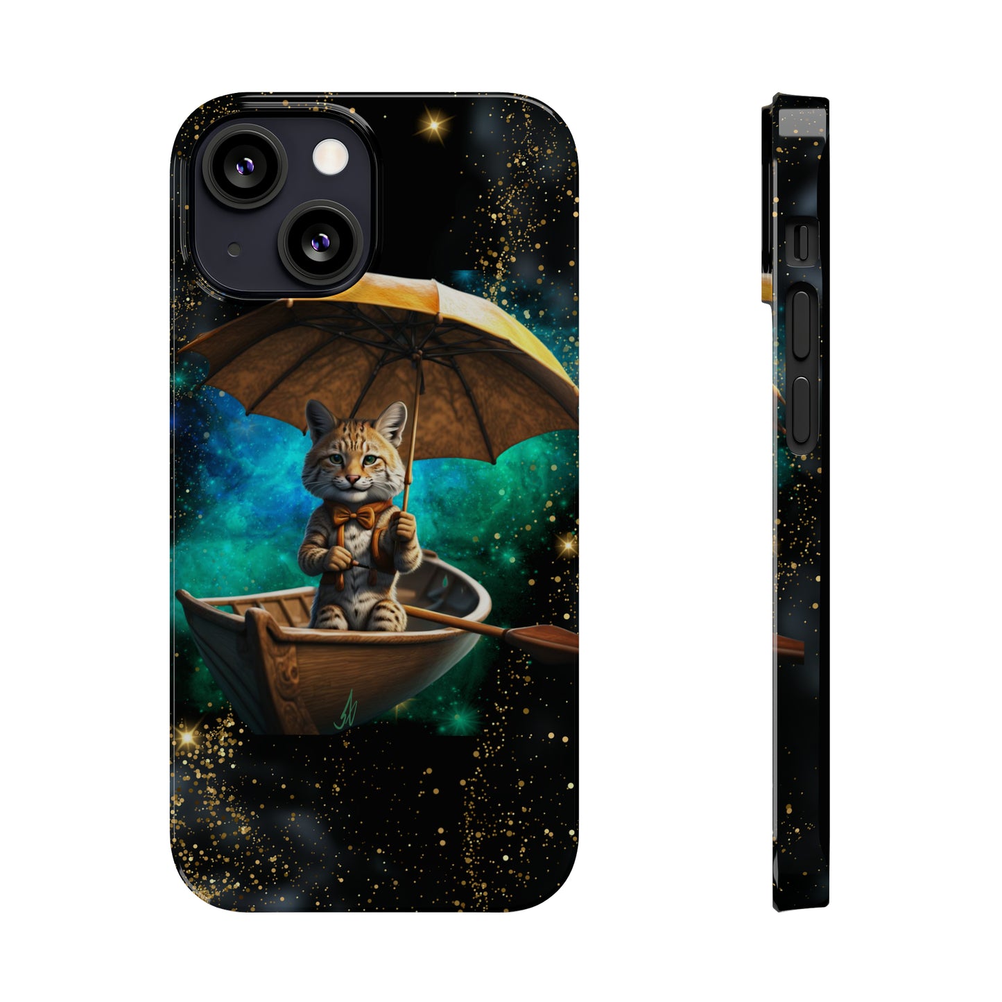 Galactic Bobcat Slim Phone Case