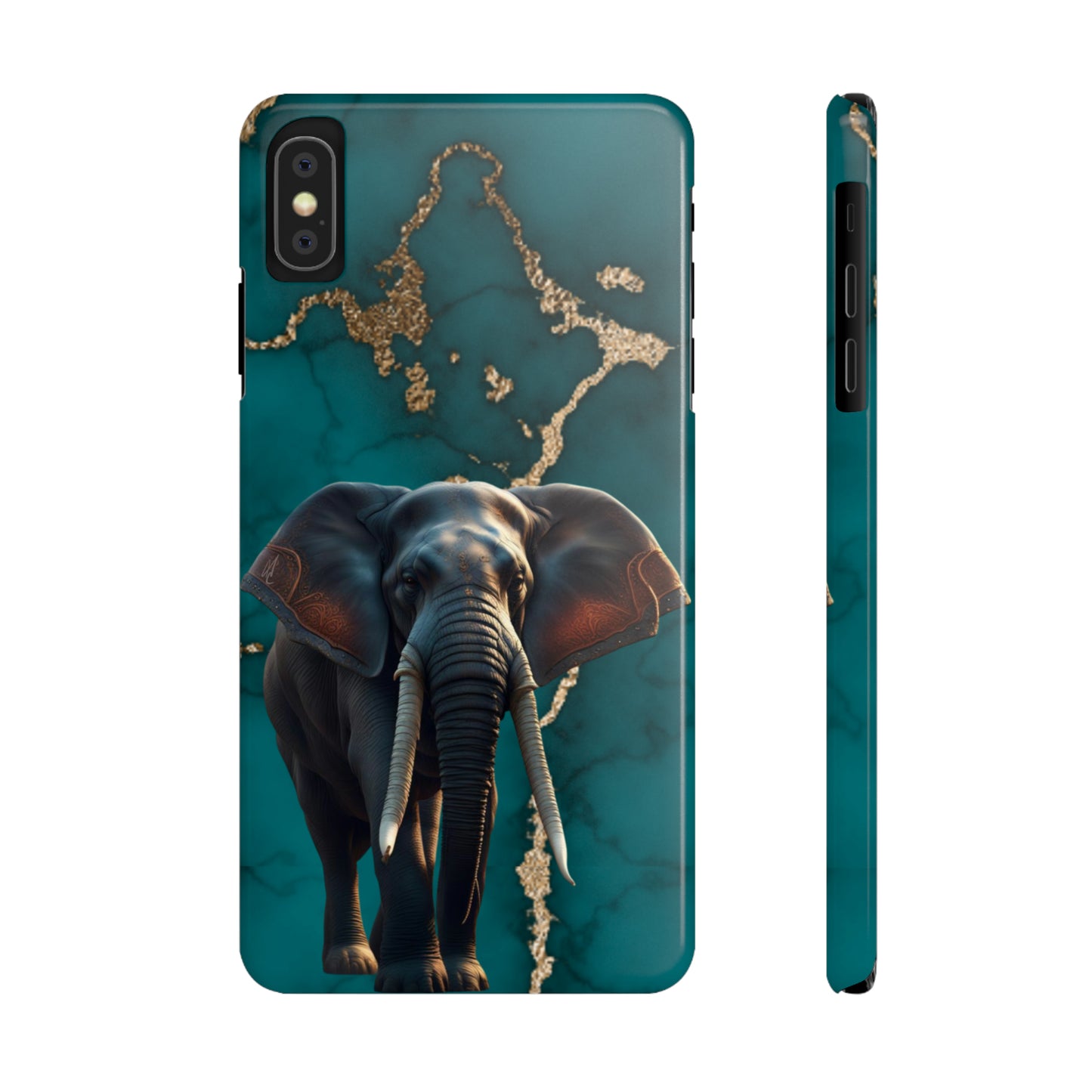 Marble Elephant Slim Phone Case