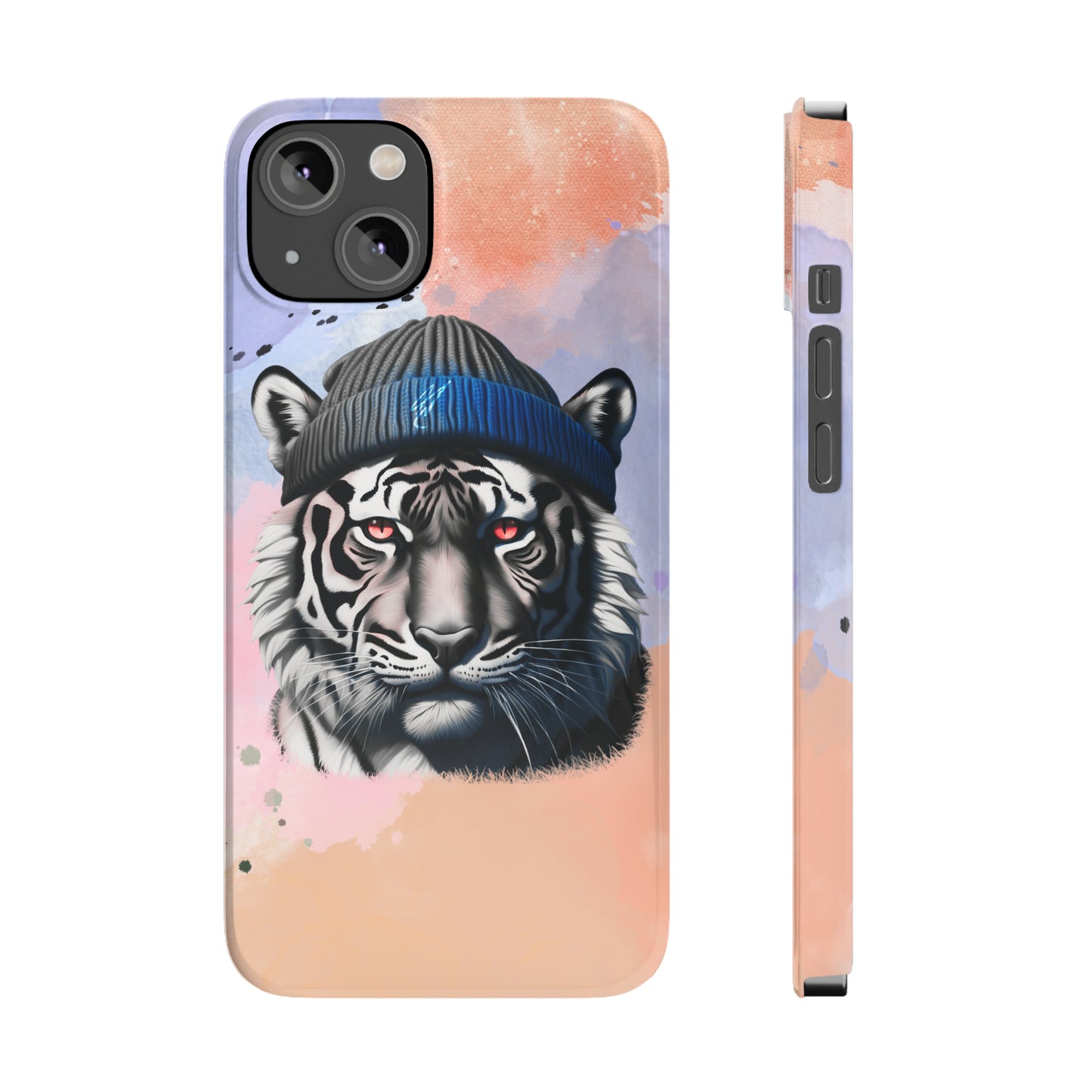 Watercolor Tiger Slim Phone Case