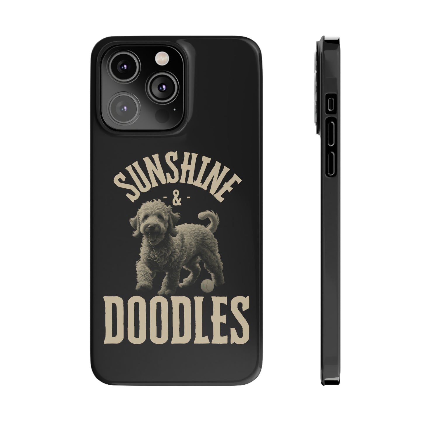 Golden Doodle Slim Phone Case