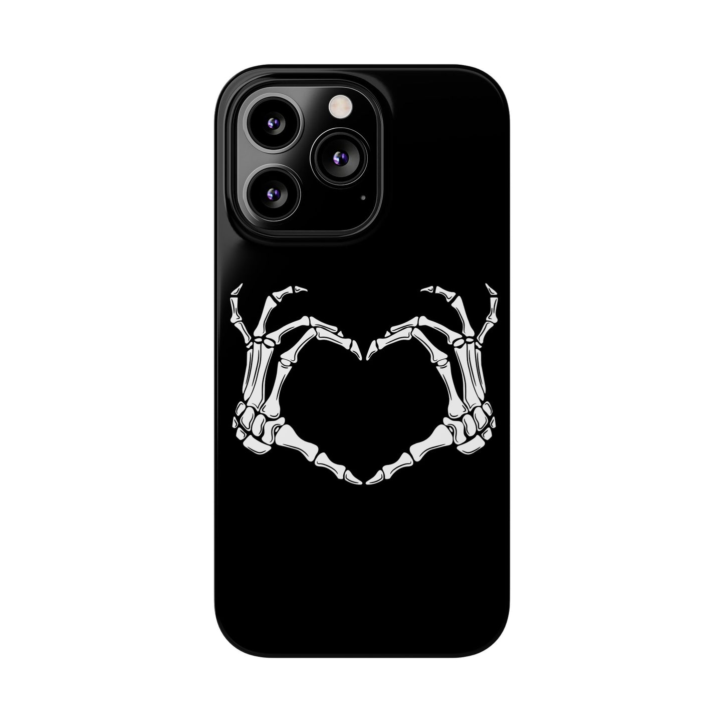 Skeleton Hands Heart Slim Phone Case