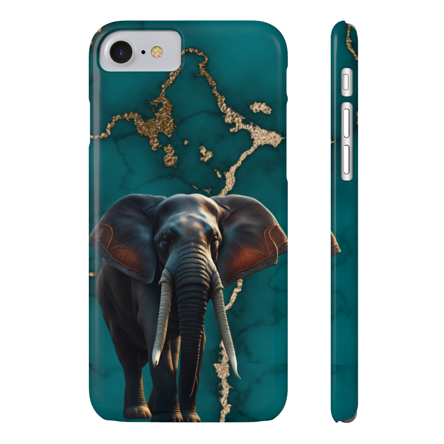 Marble Elephant Slim Phone Case