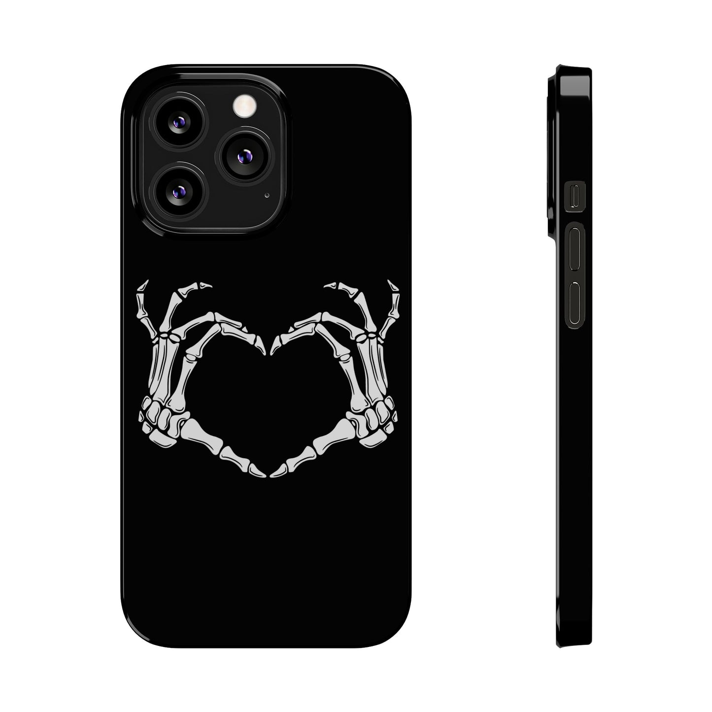 Skeleton Hands Heart Slim Phone Case