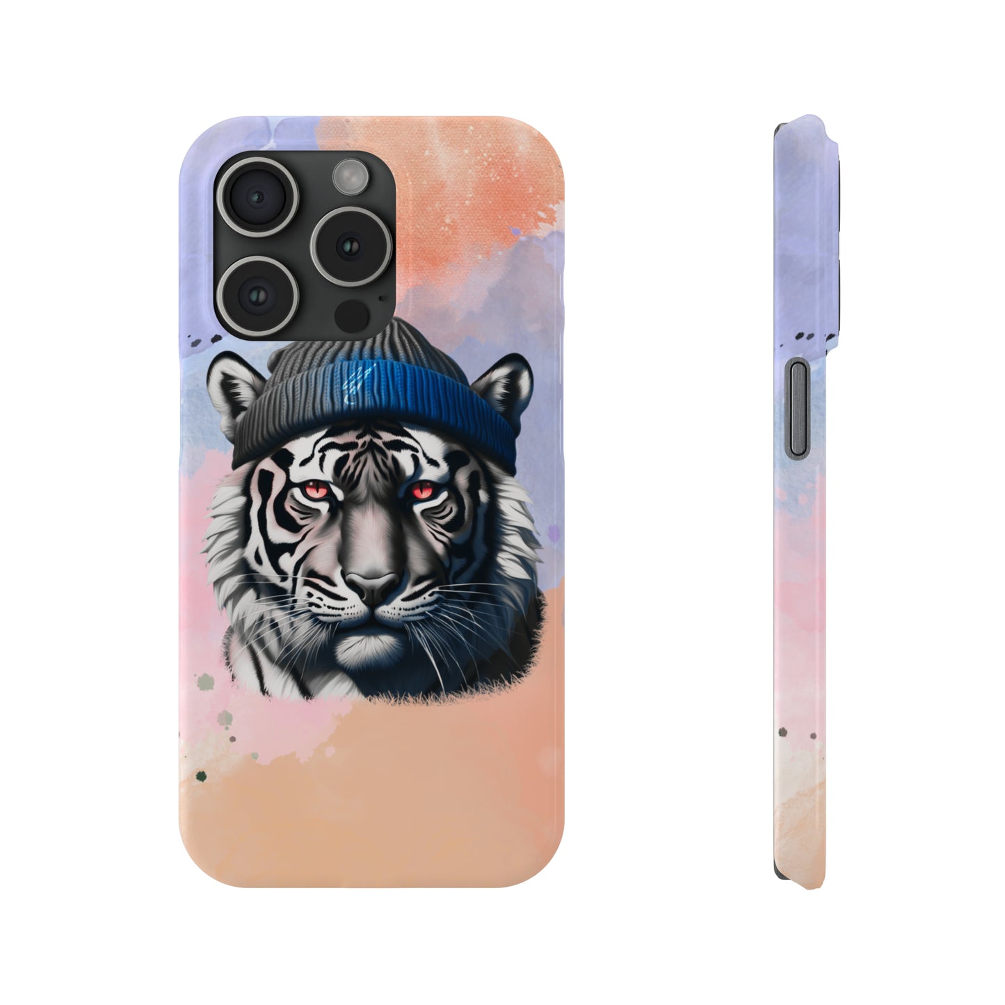 Watercolor Tiger Slim Phone Case