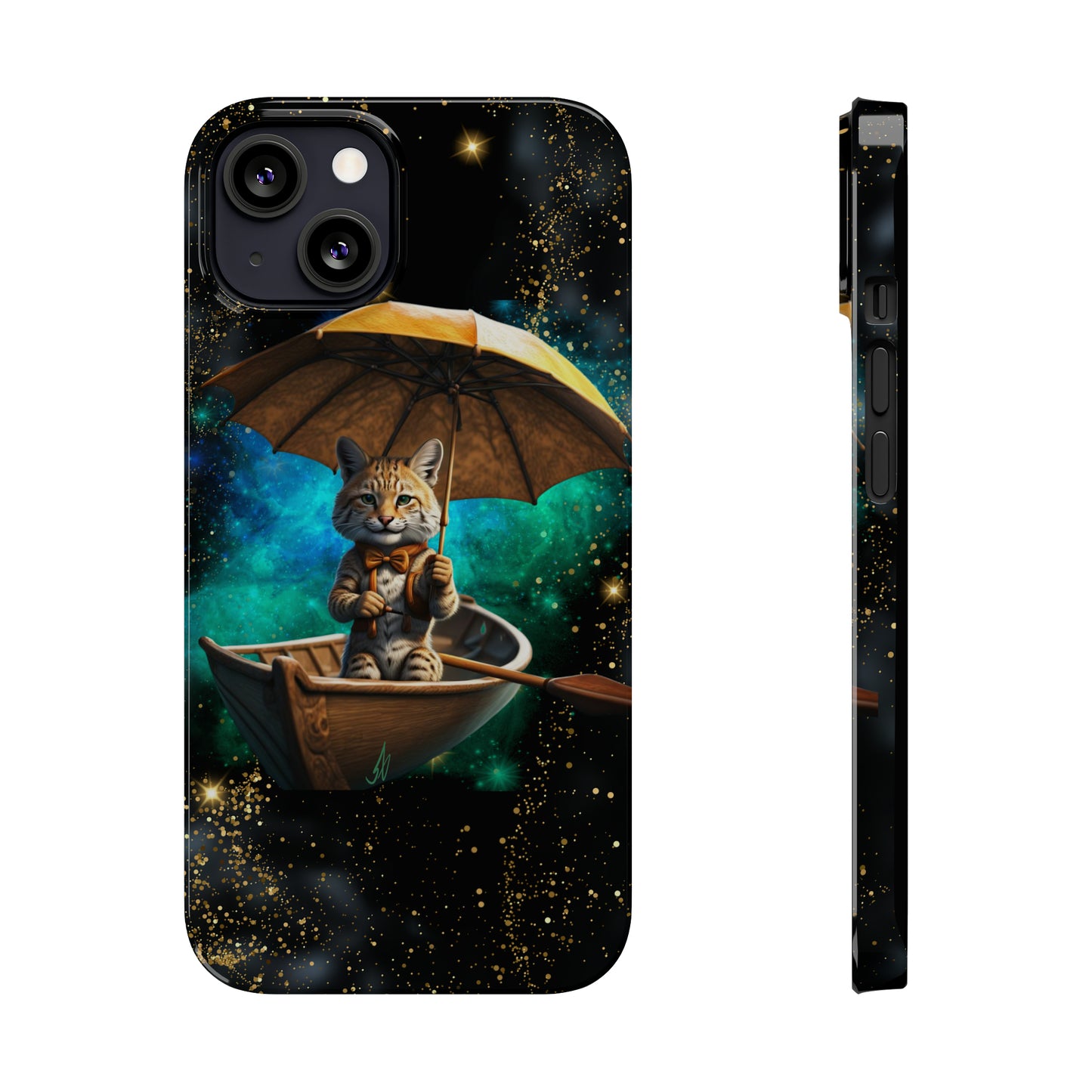 Galactic Bobcat Slim Phone Case