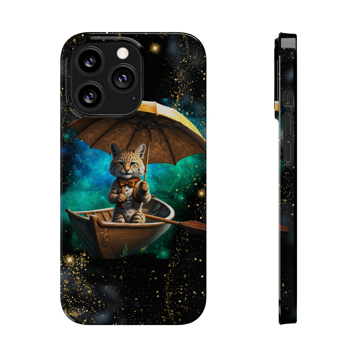 Galactic Bobcat Slim Phone Case