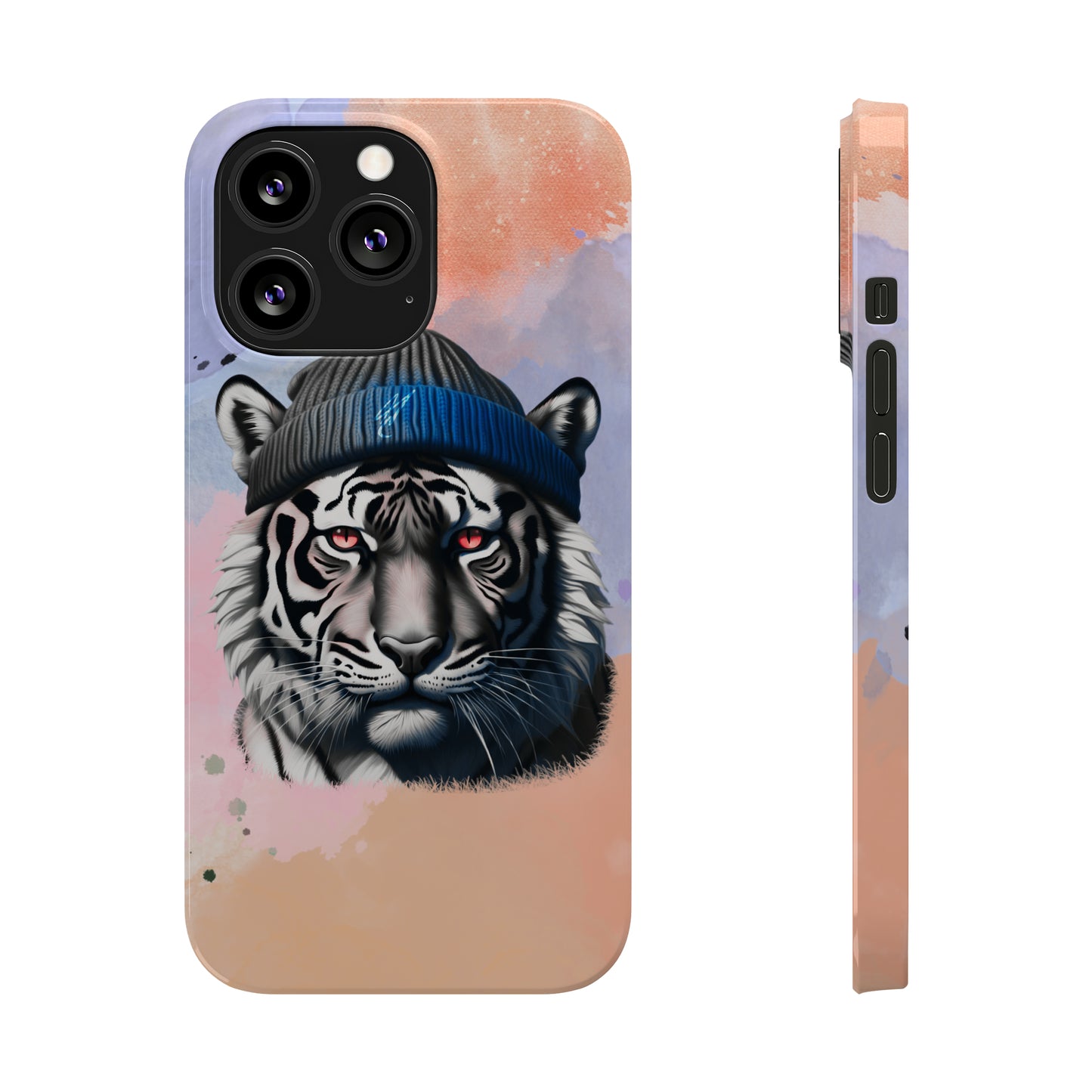 Watercolor Tiger Slim Phone Case