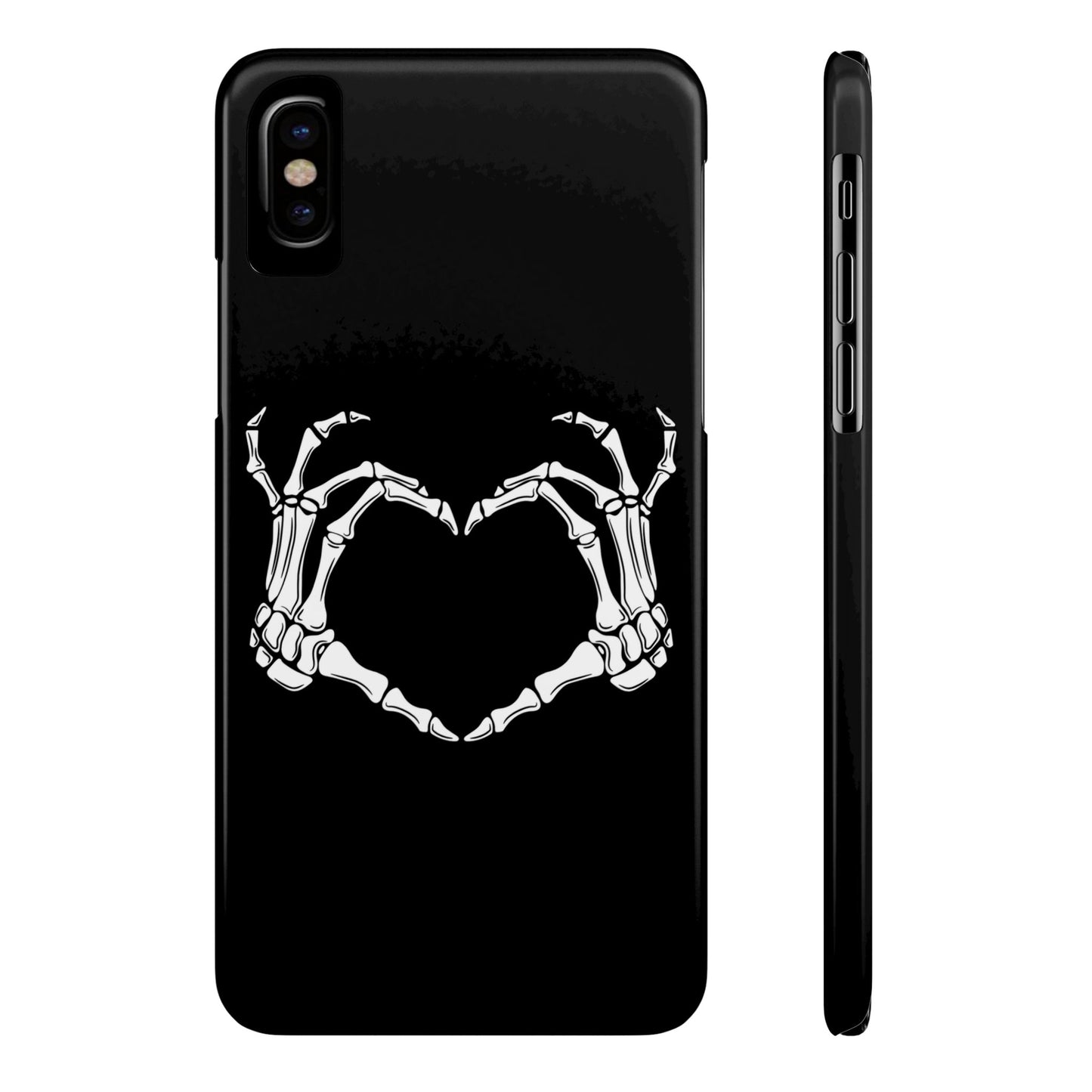 Skeleton Hands Heart Slim Phone Case