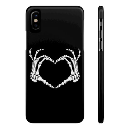 Skeleton Hands Heart Slim Phone Case