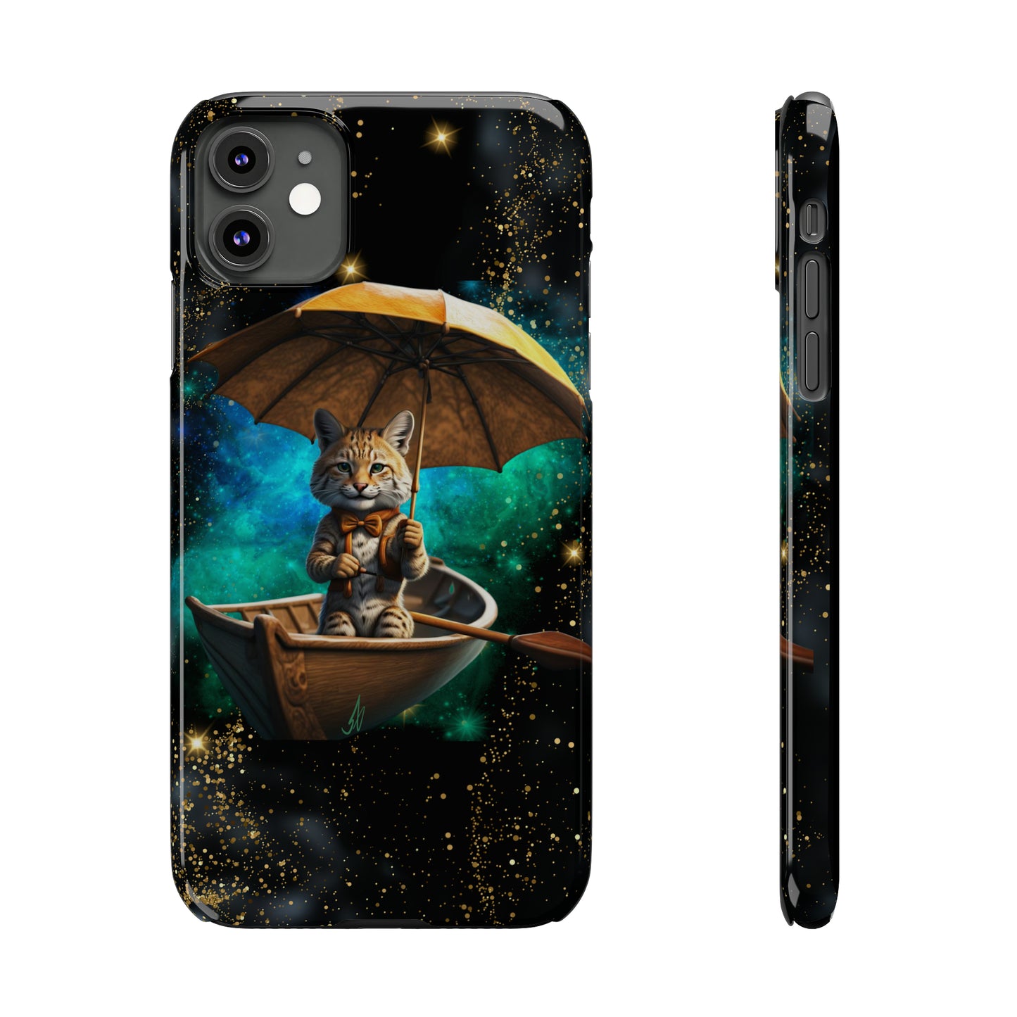 Galactic Bobcat Slim Phone Case