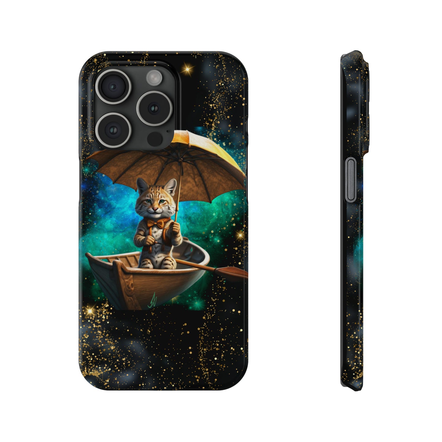 Galactic Bobcat Slim Phone Case