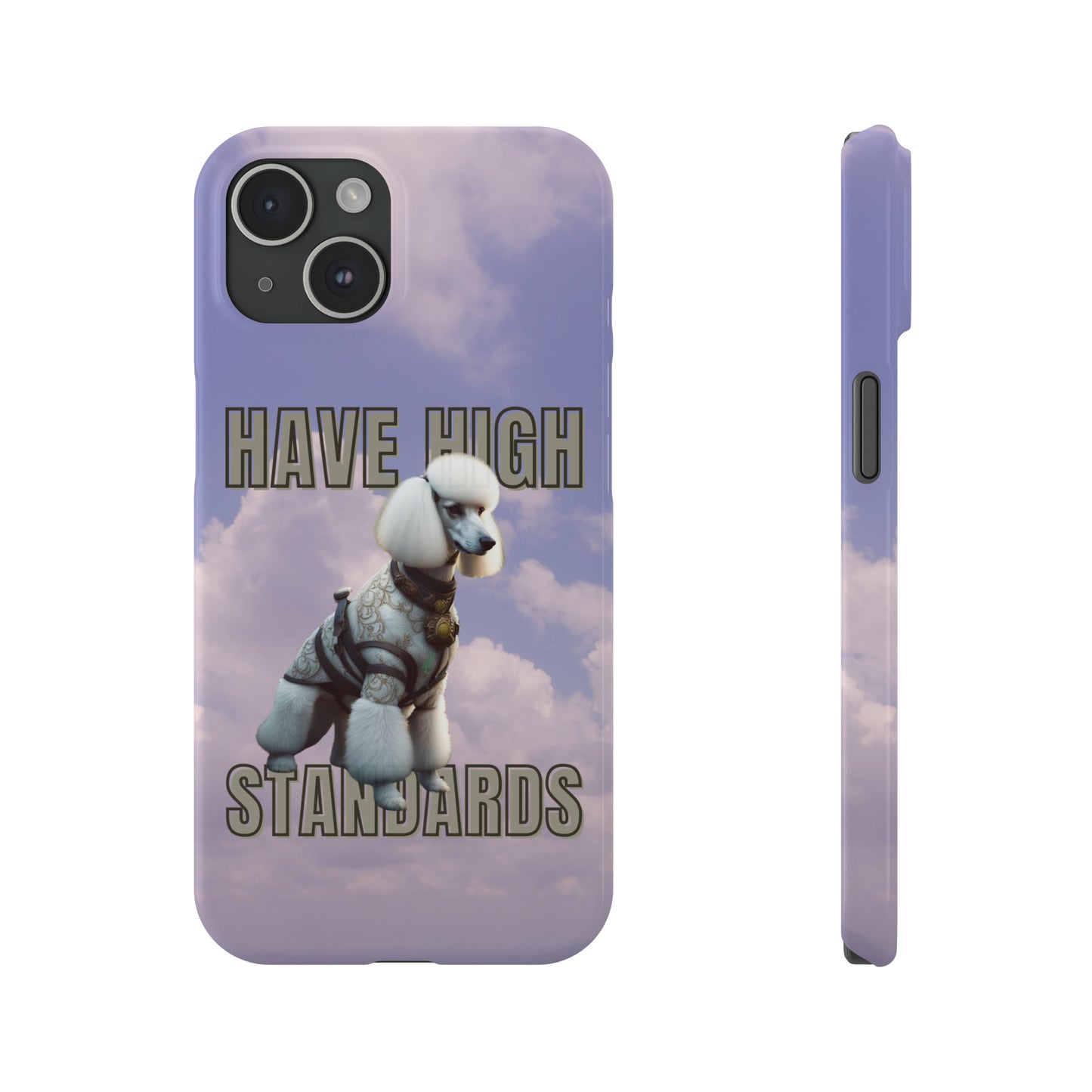 Standard Poodle Slim Phone Case