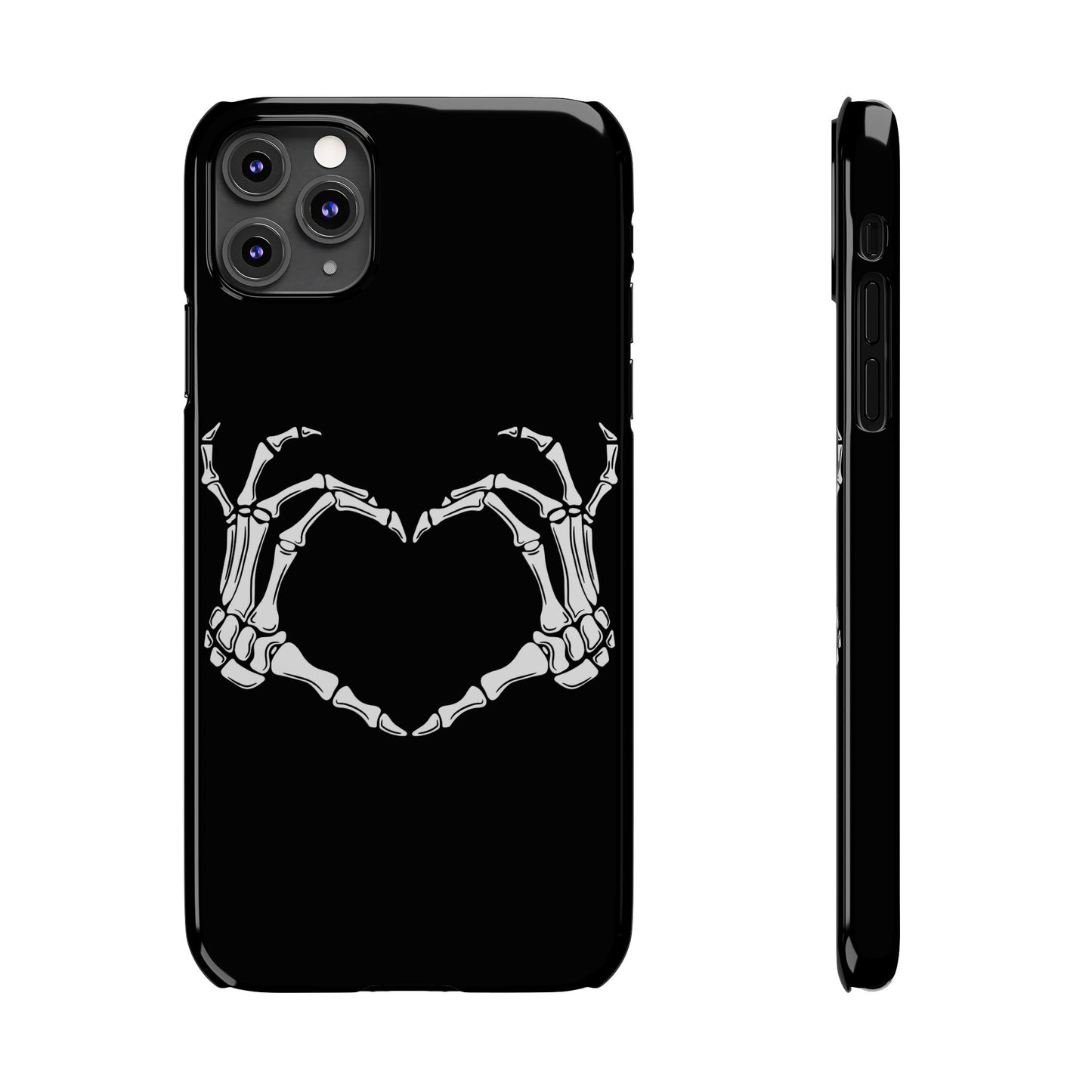 Skeleton Hands Heart Slim Phone Case