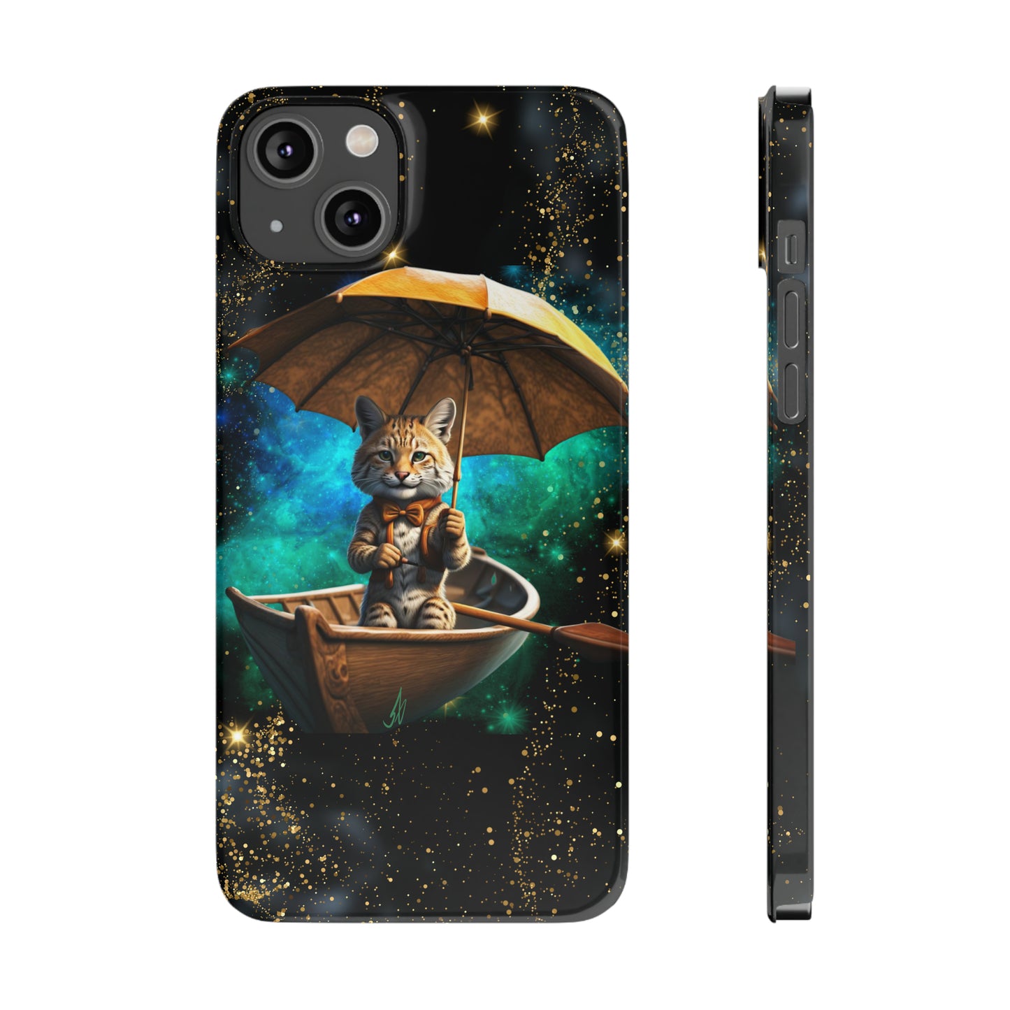 Galactic Bobcat Slim Phone Case