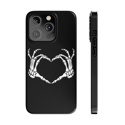 Skeleton Hands Heart Slim Phone Case