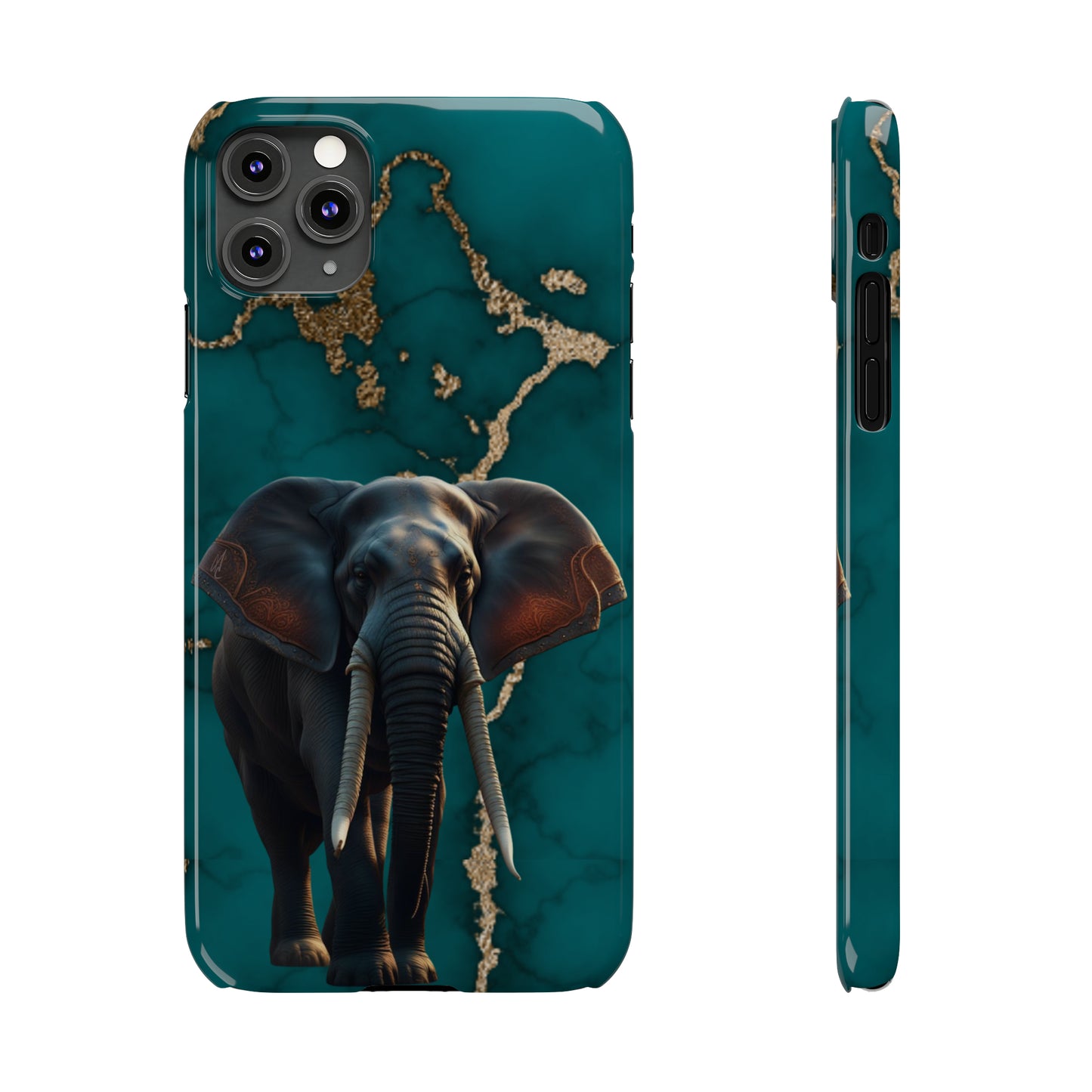 Marble Elephant Slim Phone Case