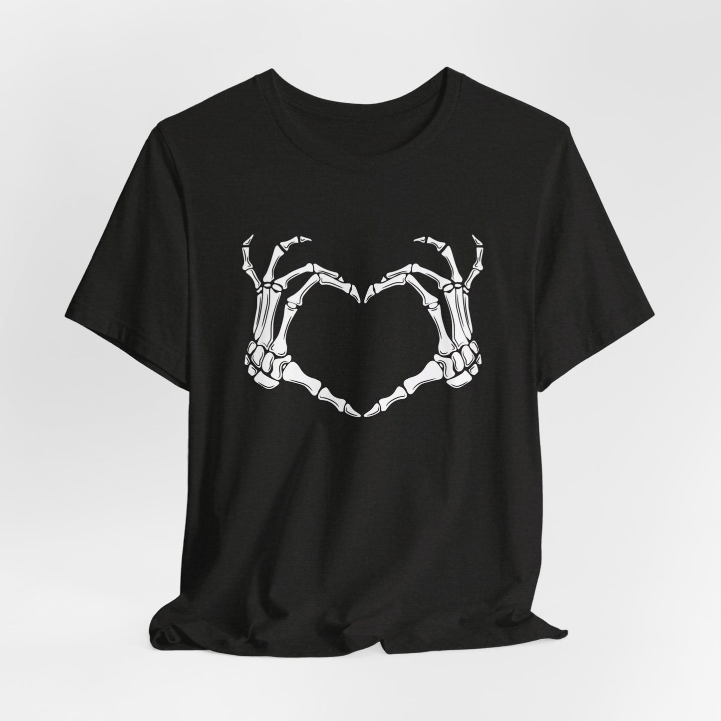 Skeleton Hands Heart Short Sleeve Tee