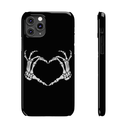 Skeleton Hands Heart Slim Phone Case