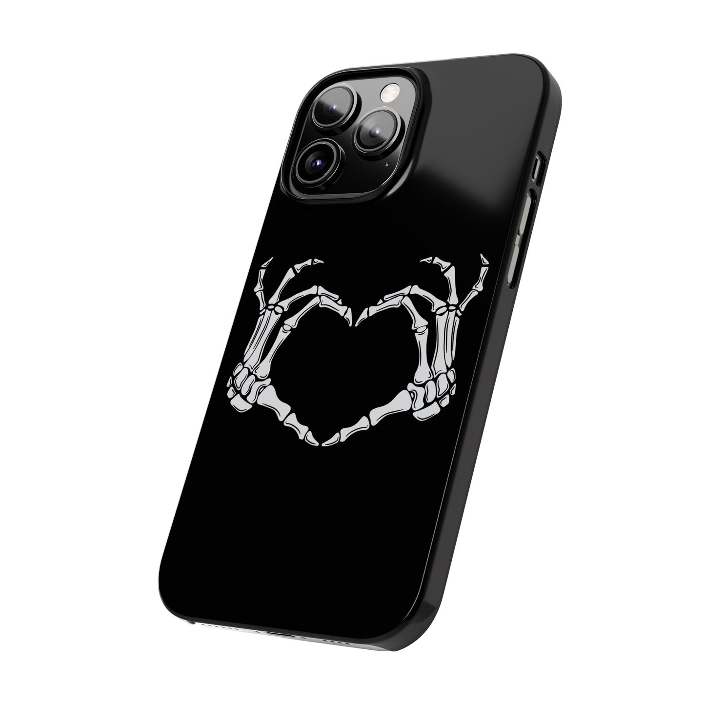 Skeleton Hands Heart Slim Phone Case