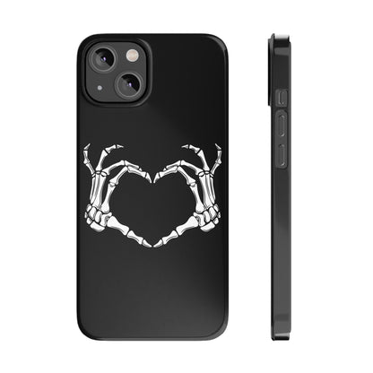 Skeleton Hands Heart Slim Phone Case