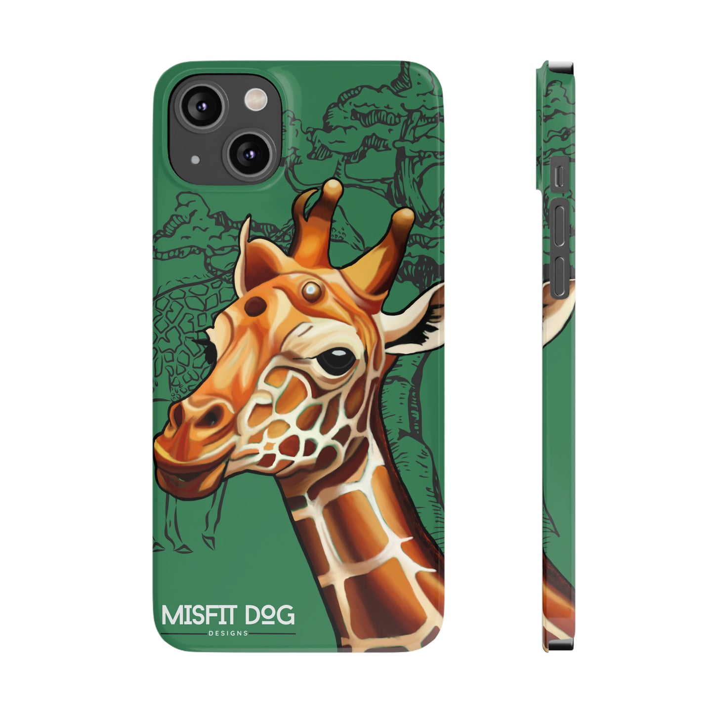 Giraffe Art Slim Phone Cases