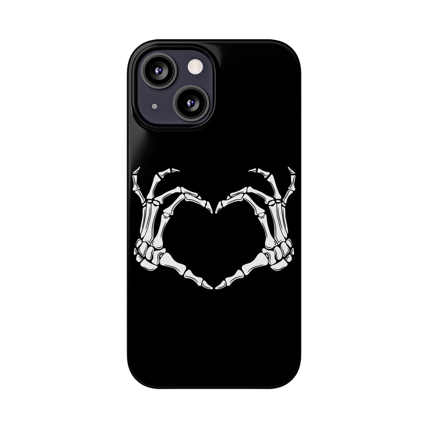 Skeleton Hands Heart Slim Phone Case